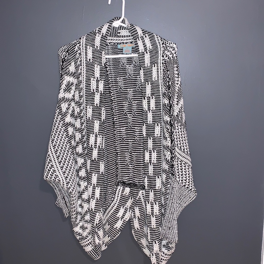 Black and White Cozy Cardigan